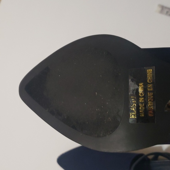 JEFFREY CAMPBELL ELASTO STRAPPY HEELED MULES SZ 8 - Picture 13 of 13